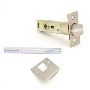 Baldwin Privacy Knob Replacement Latch with Full Lip Strike in Satin Nickel