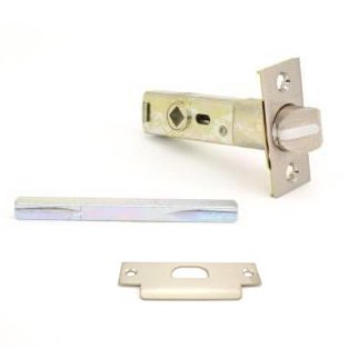 Baldwin Privacy Knob Replacement Latch with ASA Strike in Satin Nickel