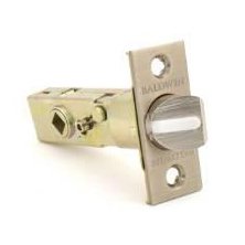 Baldwin Passage Lever Replacement Latch in PVD Graphite Nickel
