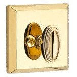Baldwin Patio (One-Sided) Square Deadbolt in Polished Brass