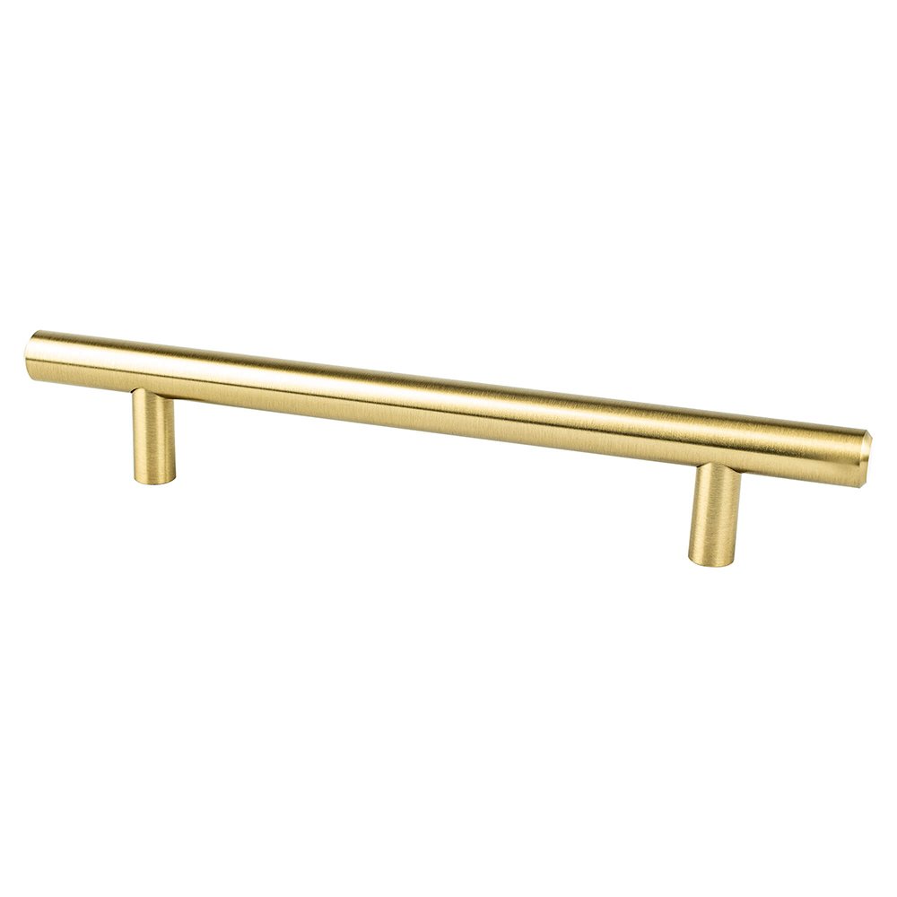 Berenson Hardware 5" Centers Classic Comfort Pull in Modern Brushed Gold