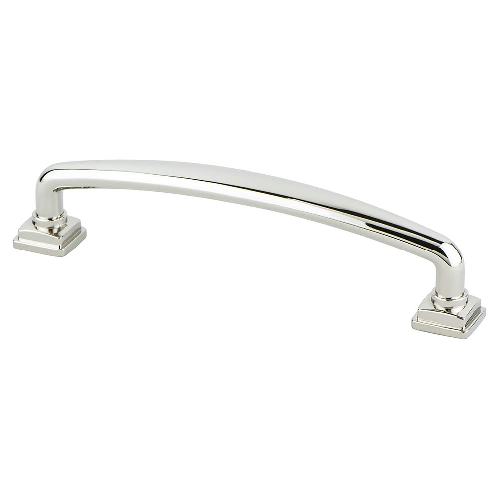 Berenson Hardware 5" Centers Timeless Charm Pull in Polished Nickel