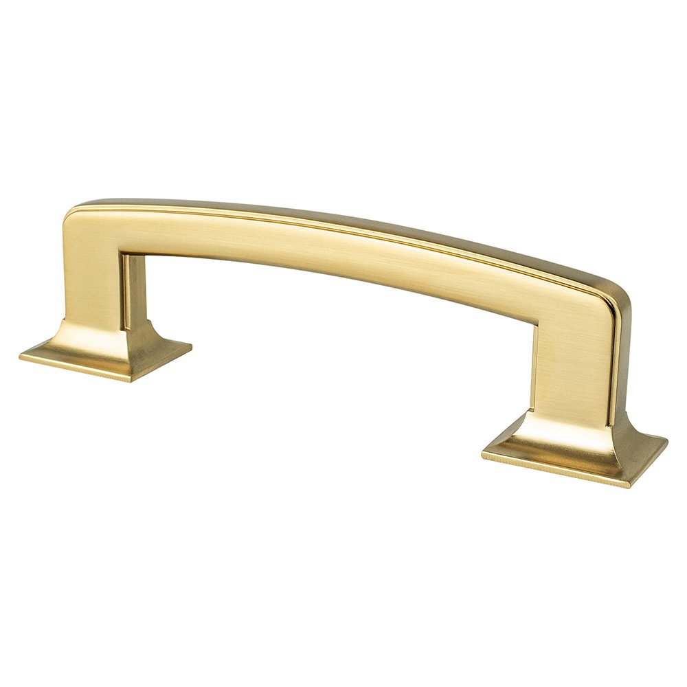 Berenson Hardware 3 3/4" Centers Timeless Charm Pull in Modern Brushed Gold