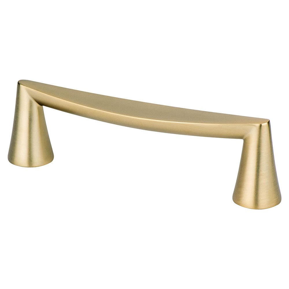 Berenson Hardware 3 3/4" Centers Classic Comfort Pull in Modern Brushed Gold
