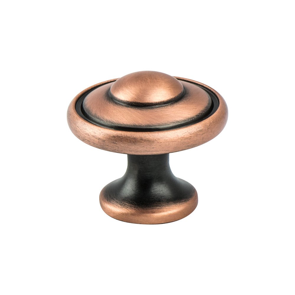 Berenson Hardware 1 3/16" Diameter Timeless Charm Knob in Brushed Antique Copper