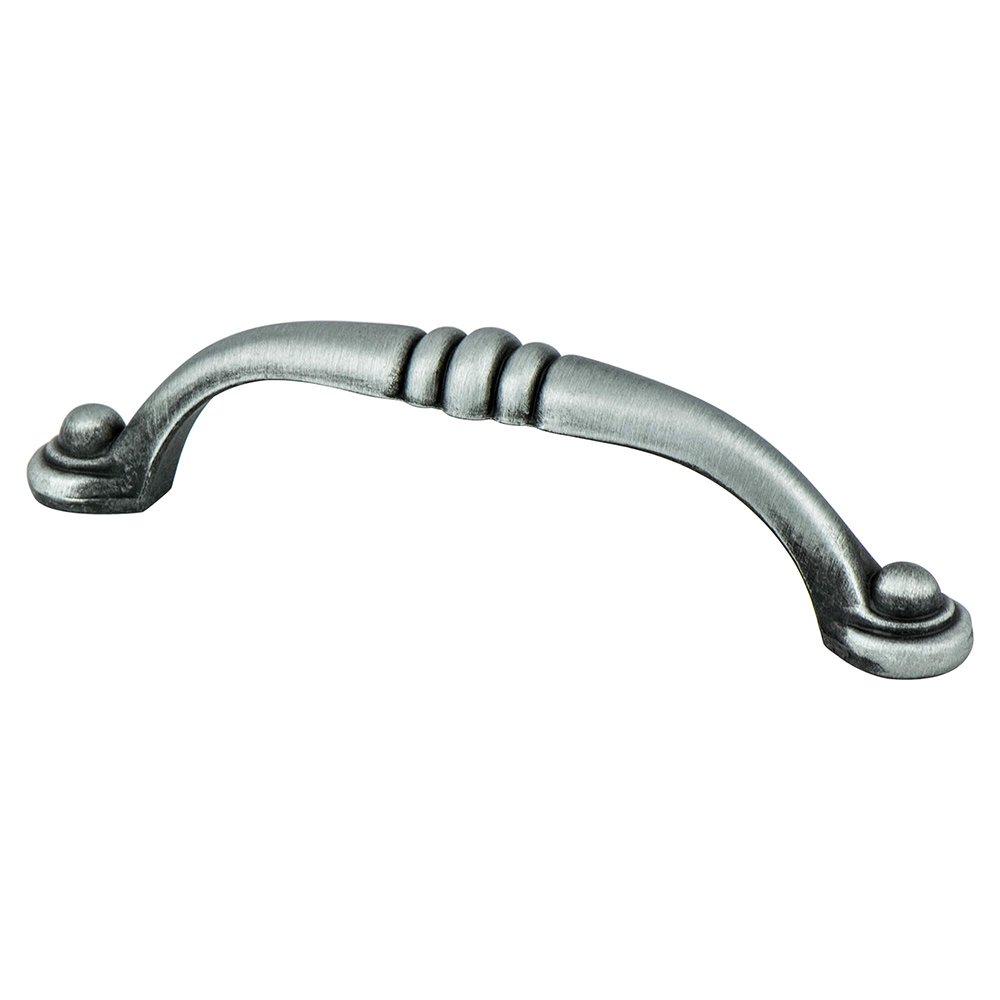 Berenson Hardware 3 3/4" Centers Timeless Charm Pull in Brushed Antique Pewter