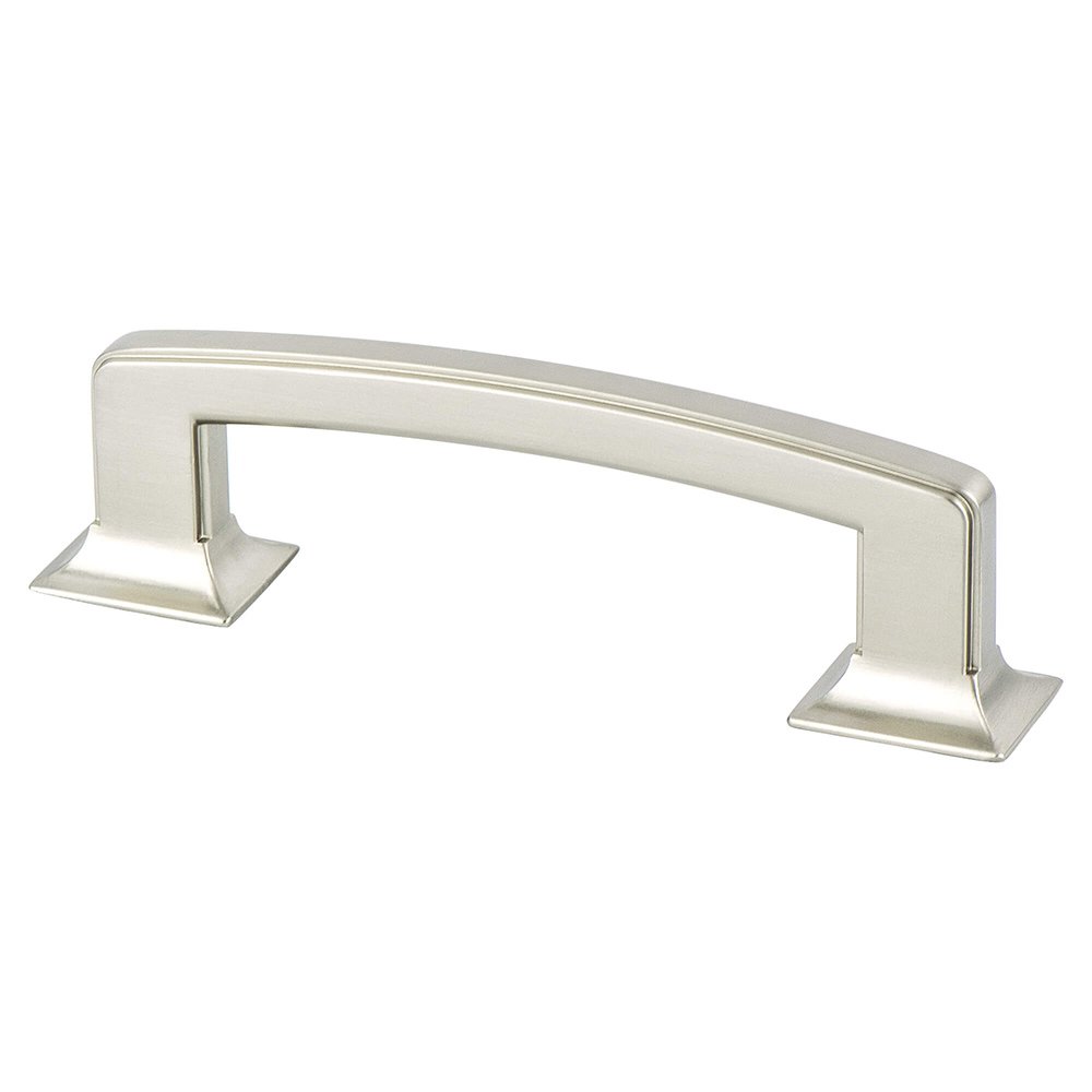 Berenson Hardware 3 3/4" Centers Timeless Charm Pull in Brushed Nickel