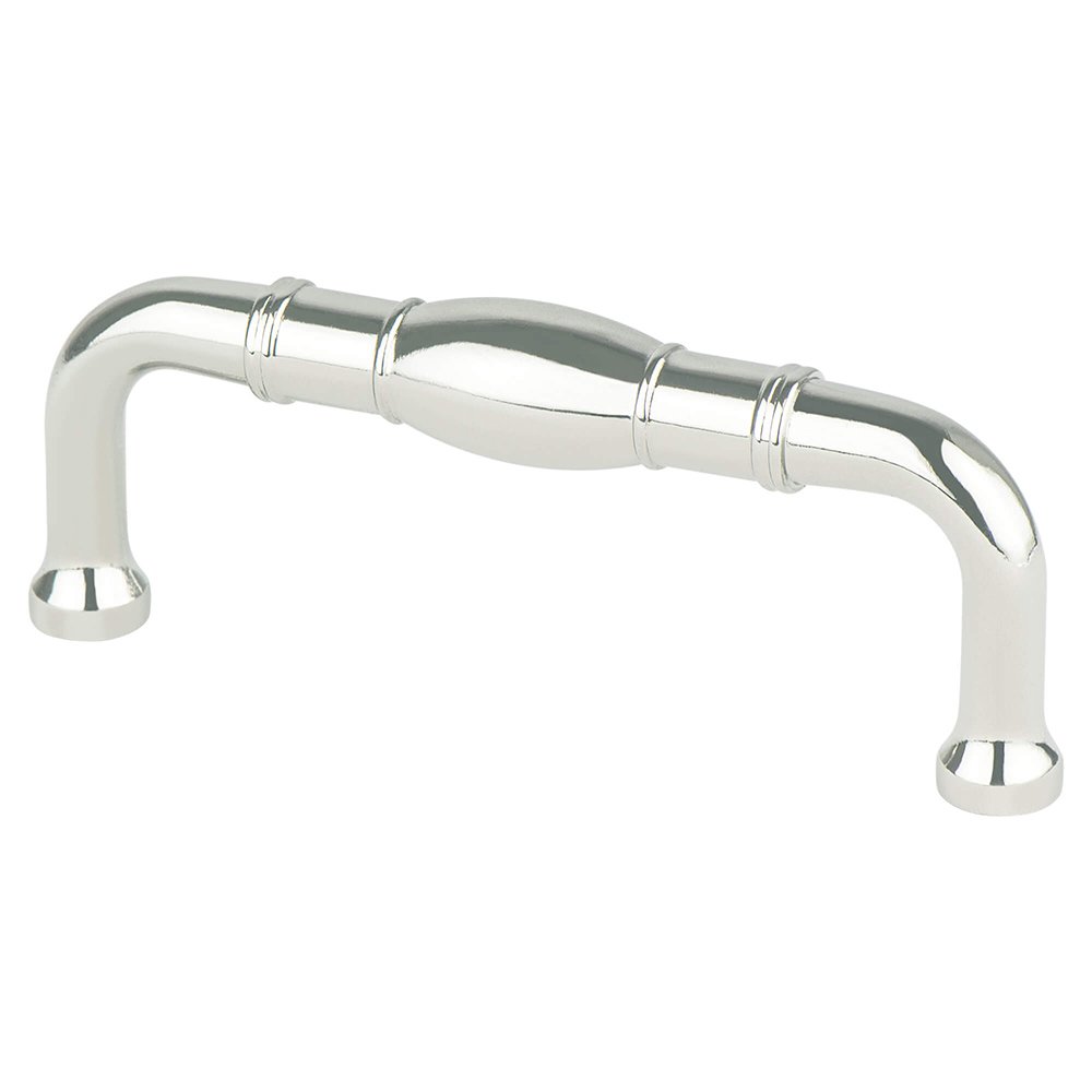 Berenson Hardware 3" Centers Classic Comfort Pull in Polished Nickel
