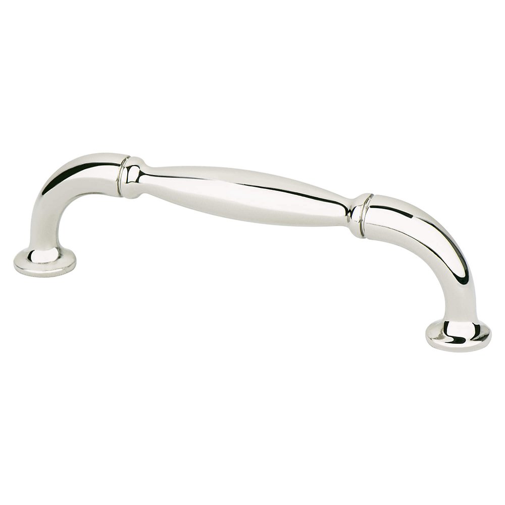 Berenson Hardware 3 3/4" Centers Classic Comfort Pull in Polished Nickel