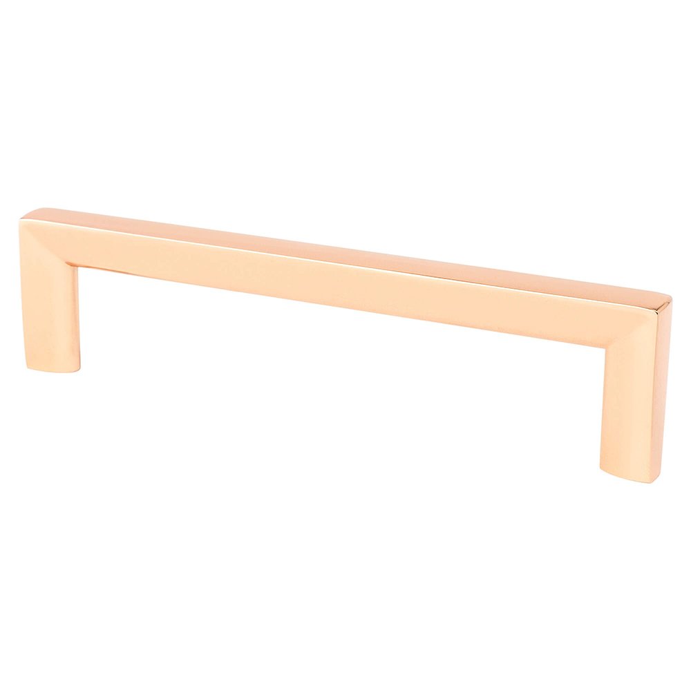 Berenson Hardware 5" Centers Uptown Appeal Pull in Polished Copper