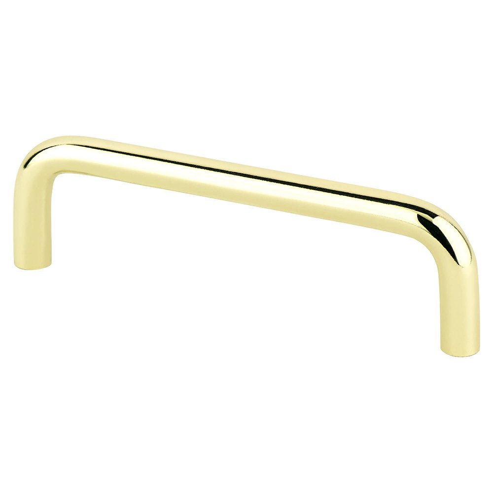 Berenson Hardware 3 3/4" Centers Uptown Appeal Pull in Polished Brass