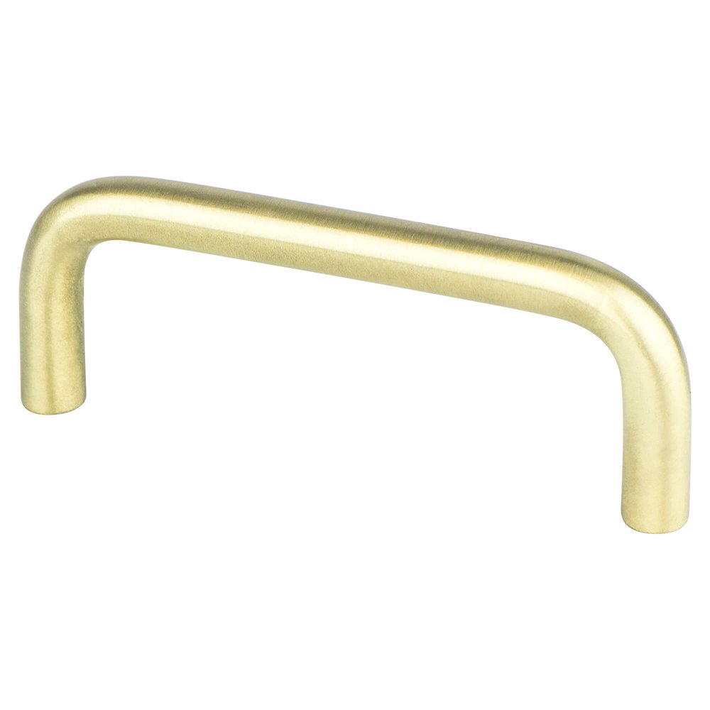 Berenson Hardware 3" Centers Uptown Appeal Pull in Satin Brass