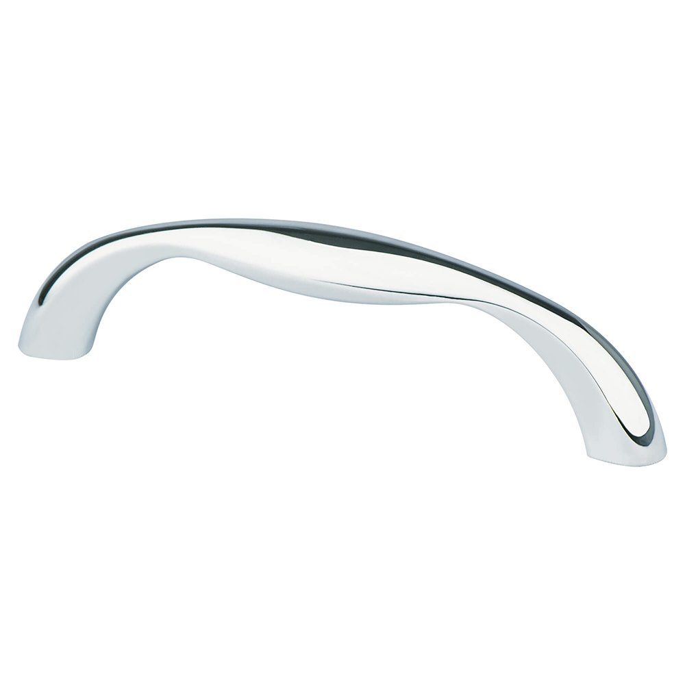Berenson Hardware 3 3/4" Centers Classic Comfort Pull in Polished Chrome