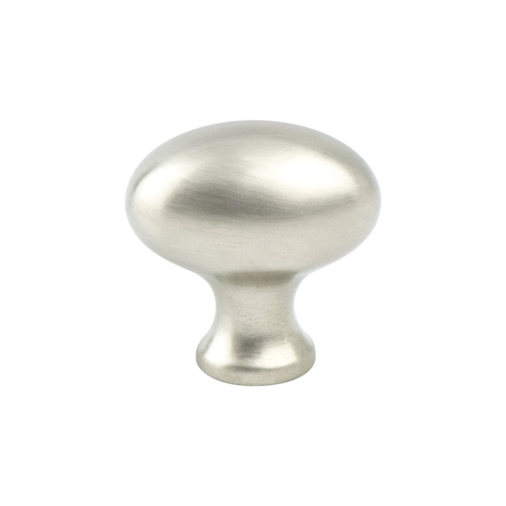 Berenson Hardware 1 3/8" Long Timeless Charm Oval Knob in Brushed Nickel