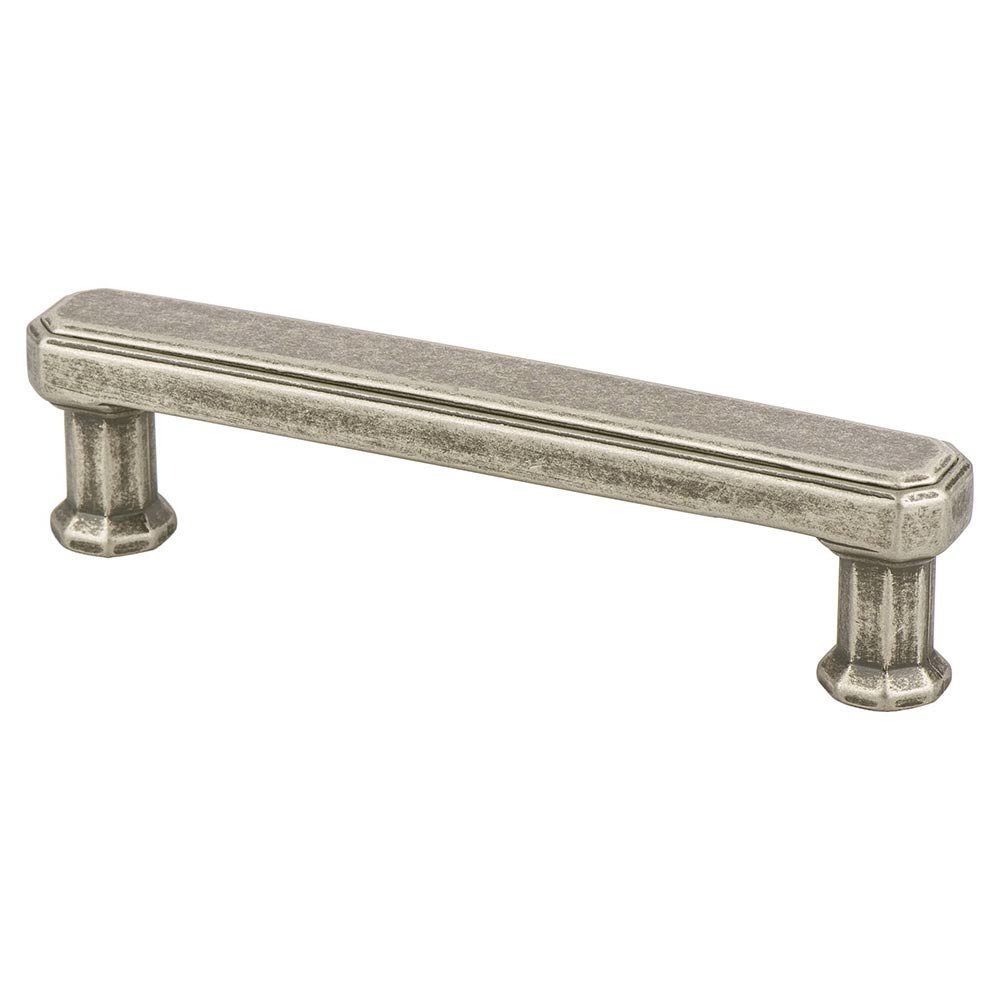 Berenson Hardware 3 3/4" Centers Timeless Charm Pull in Weathered Nickel