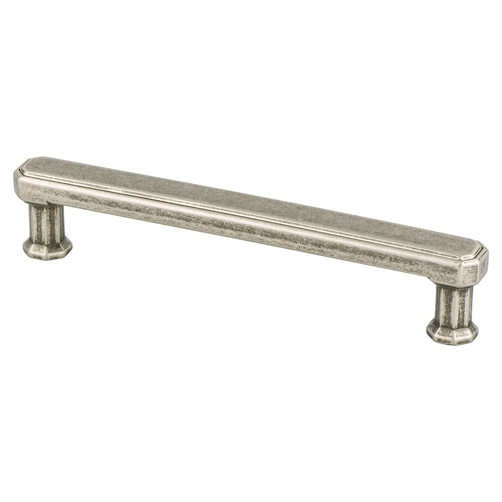 Berenson Hardware 5" Centers Timeless Charm Pull in Weathered Nickel