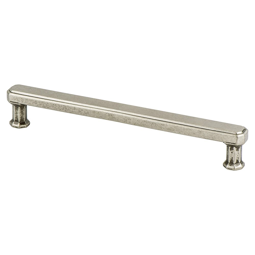 Berenson Hardware 6 5/16" Centers Timeless Charm Pull in Weathered Nickel