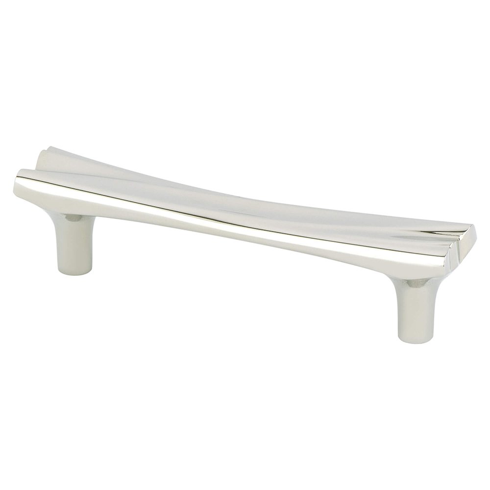 Berenson Hardware 3 3/4" Centers Artisan Inspired Pull in Polished Nickel
