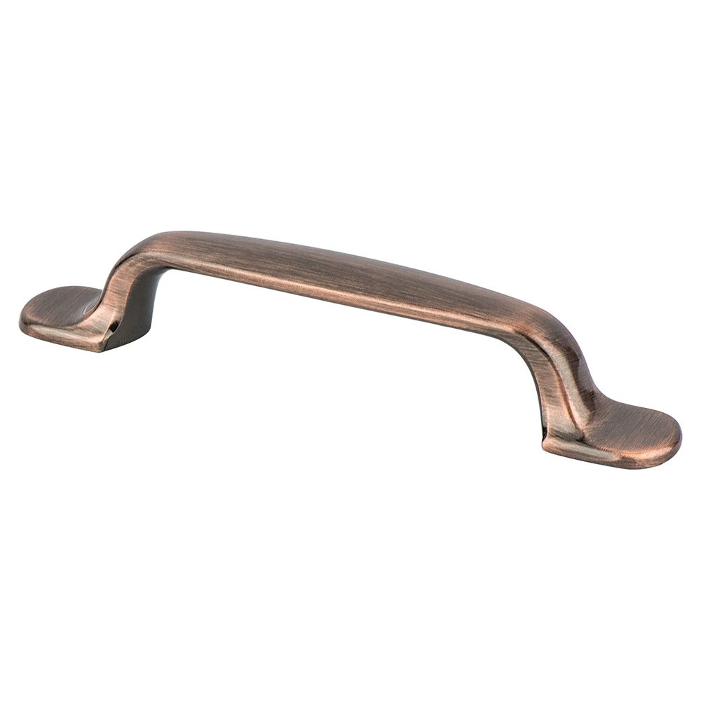 Berenson Hardware 3 3/4" Centers Classic Comfort Pull in Brushed Antique Copper