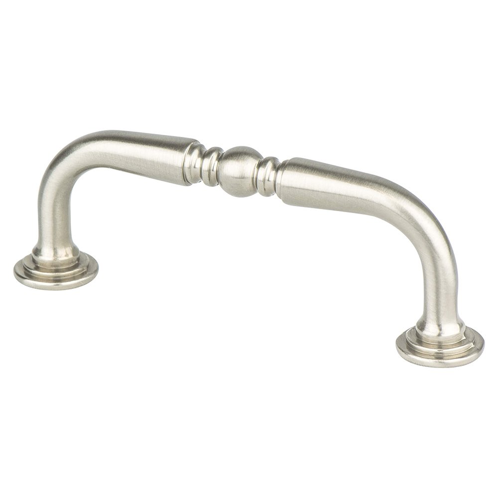 Berenson Hardware 3" Centers Timeless Charm Pull in Brushed Nickel
