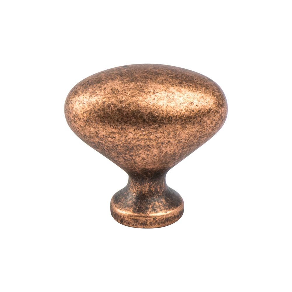 Berenson Hardware 1 5/16" Long Timeless Charm Oval Knob in Weathered Copper