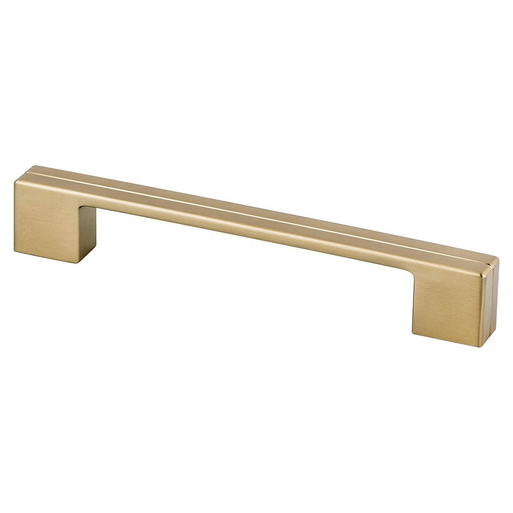Berenson Hardware 6 5/16" Centers Uptown Appeal Pull in Modern Brushed Gold