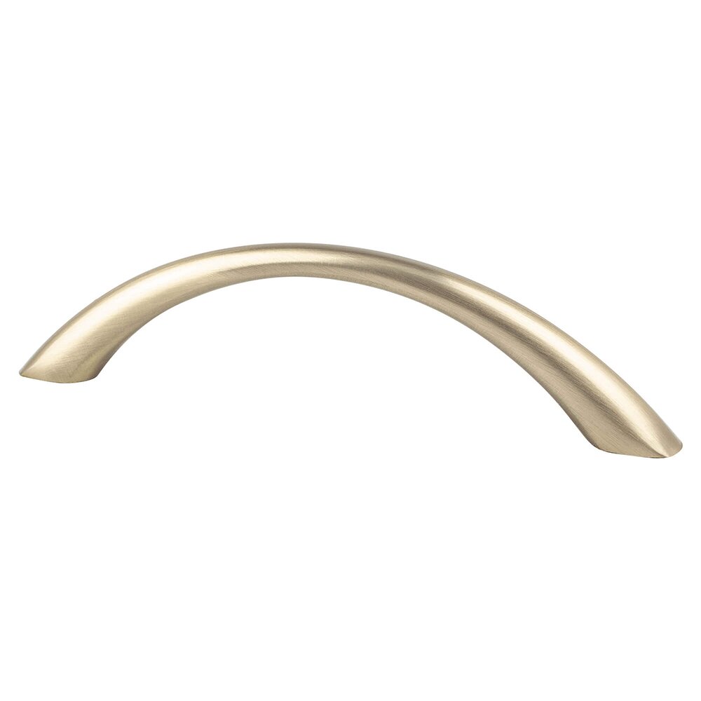 Berenson Hardware 96mm Centers Tapered Arch Pull in Champagne