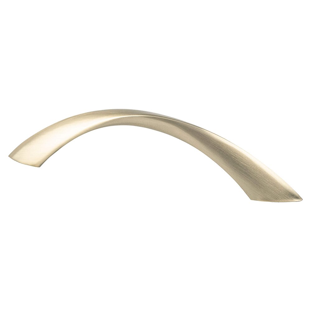 Berenson Hardware 96mm Centers Twisted Arch Pull in Champagne