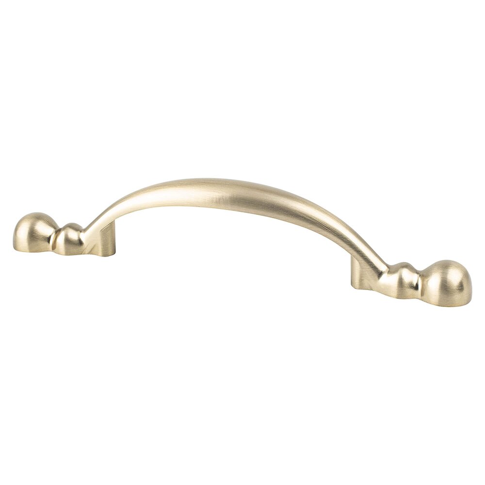 Berenson Hardware 3" Centers Rounded End Pull in Champagne