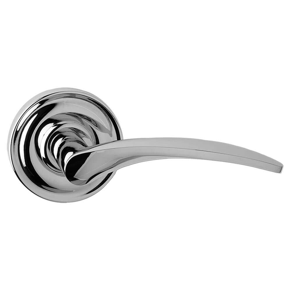 Bravura Hardware Dummy Round Rosette with Right Handed Curved Lever in Chrome