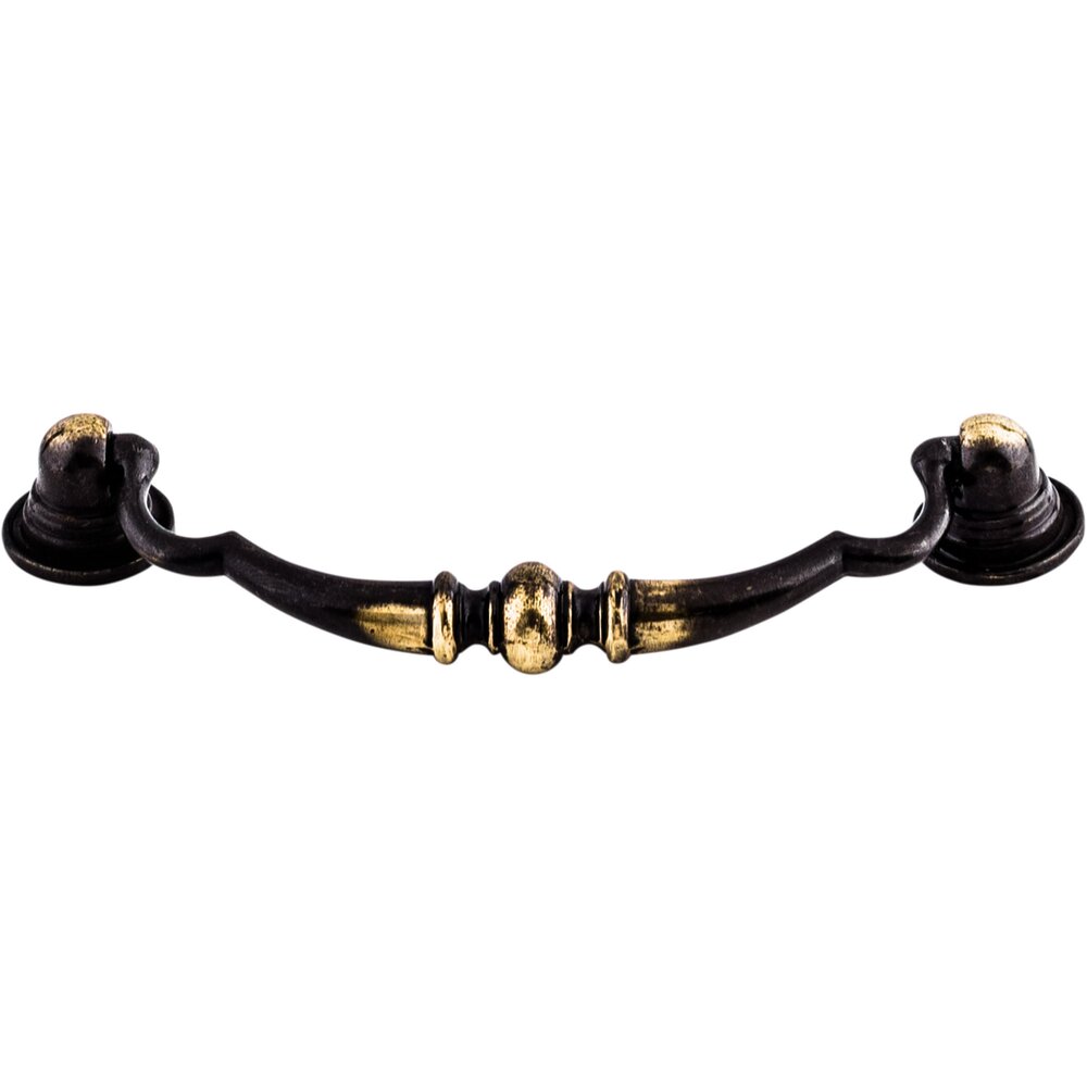 Top Knobs Oxford 3 3/4" Centers Drop Pull in Dark Antique Brass