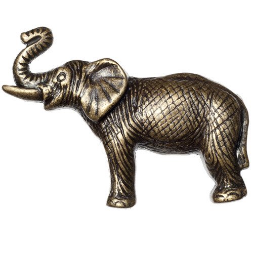 Big Sky Hardware Elephant Knob in Antique Brass
