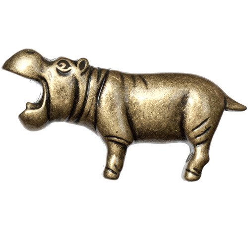 Big Sky Hardware Hippo Knob in Antique Brass