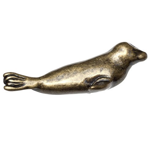 Big Sky Hardware Seal Knob in Antique Brass