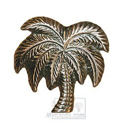 Novelty Hardware Palm Tree Knob in Antique Brass