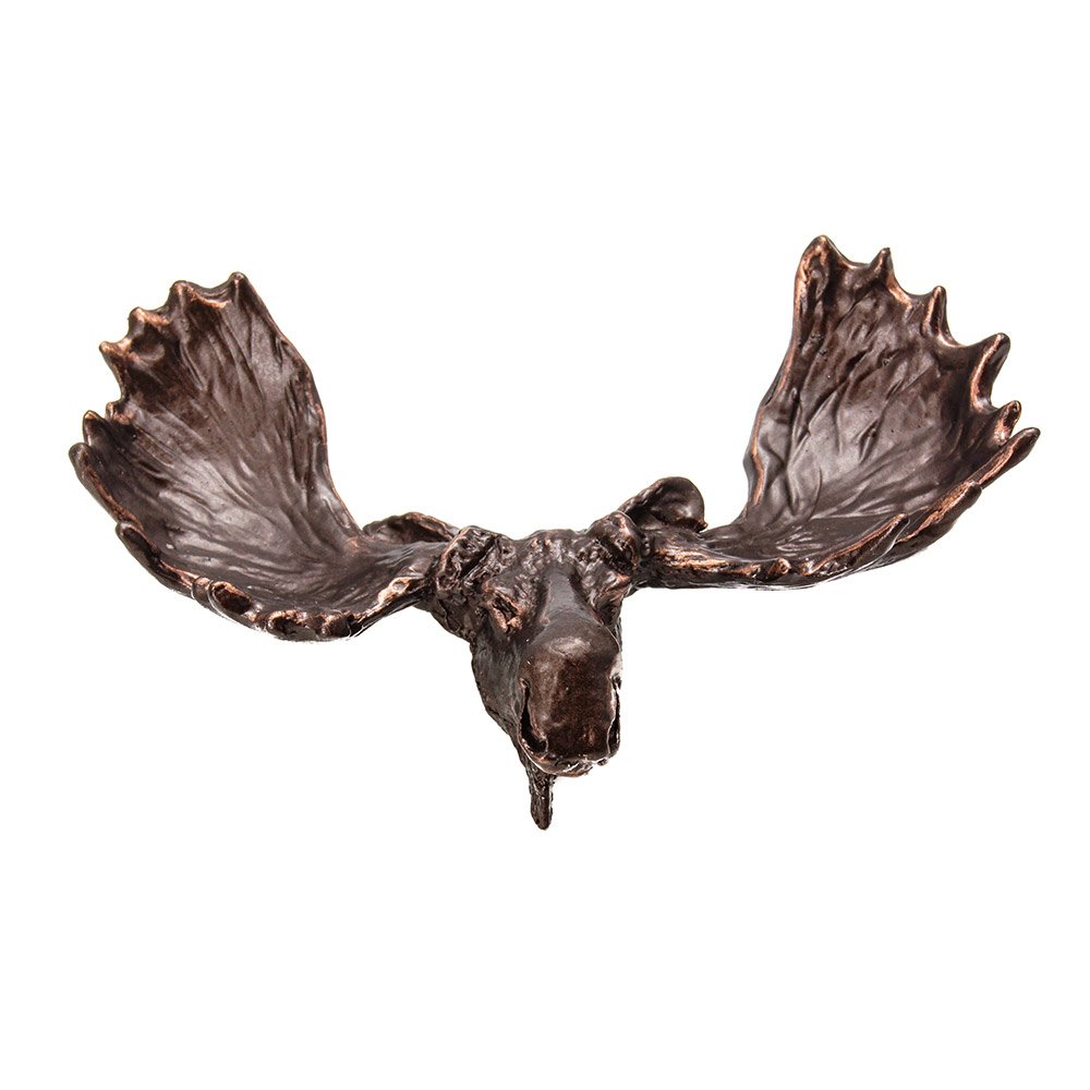 Carpe Diem Moose Large Knob in Bronze