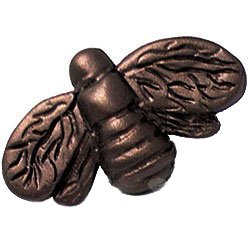 Carpe Diem Bee Knob in Bronze