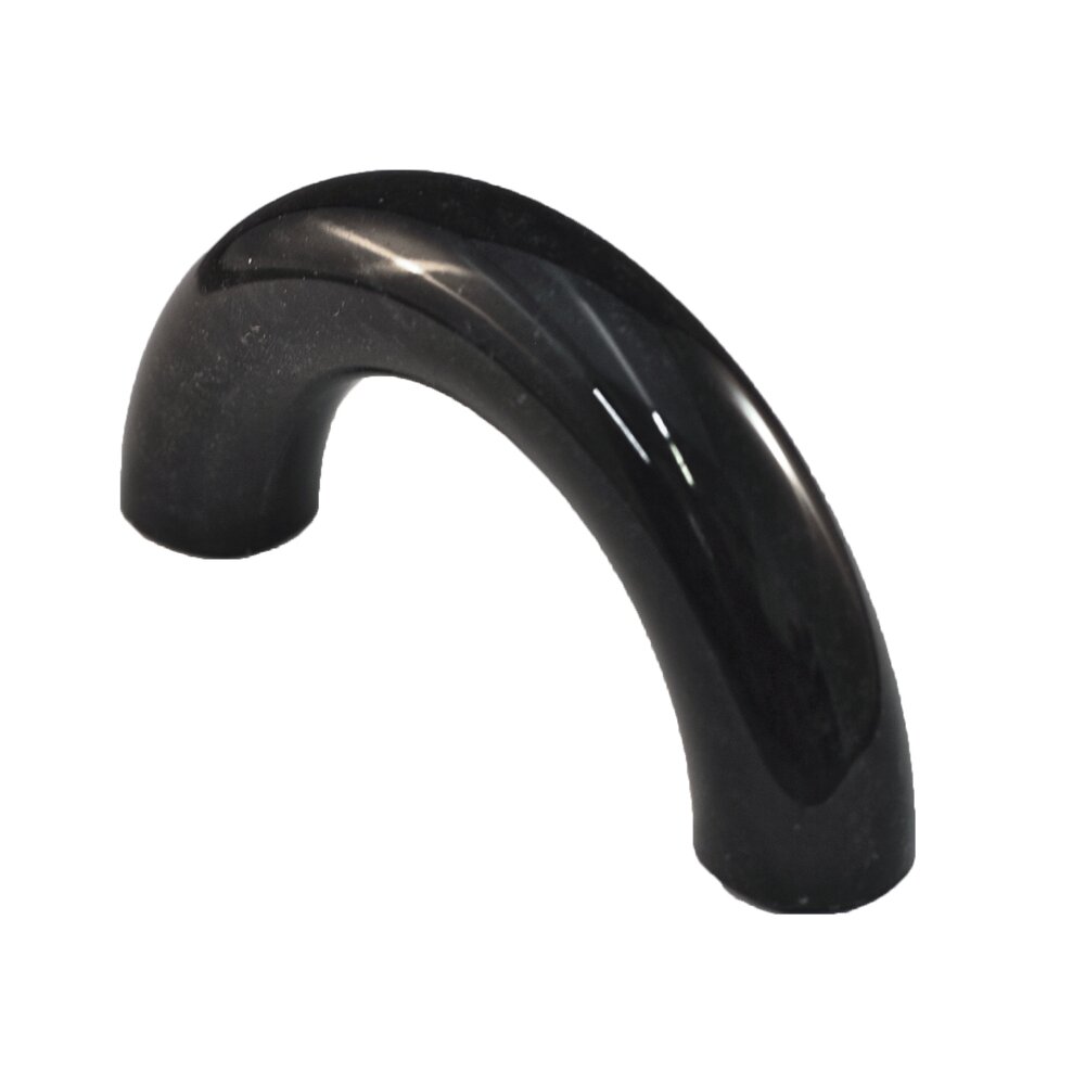 Cal Crystal 3" Curved Pull in Black