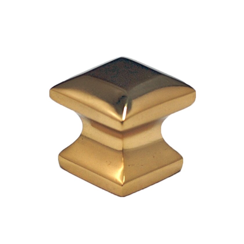Cal Crystal 3/4" Mission Knob in Polished Brass