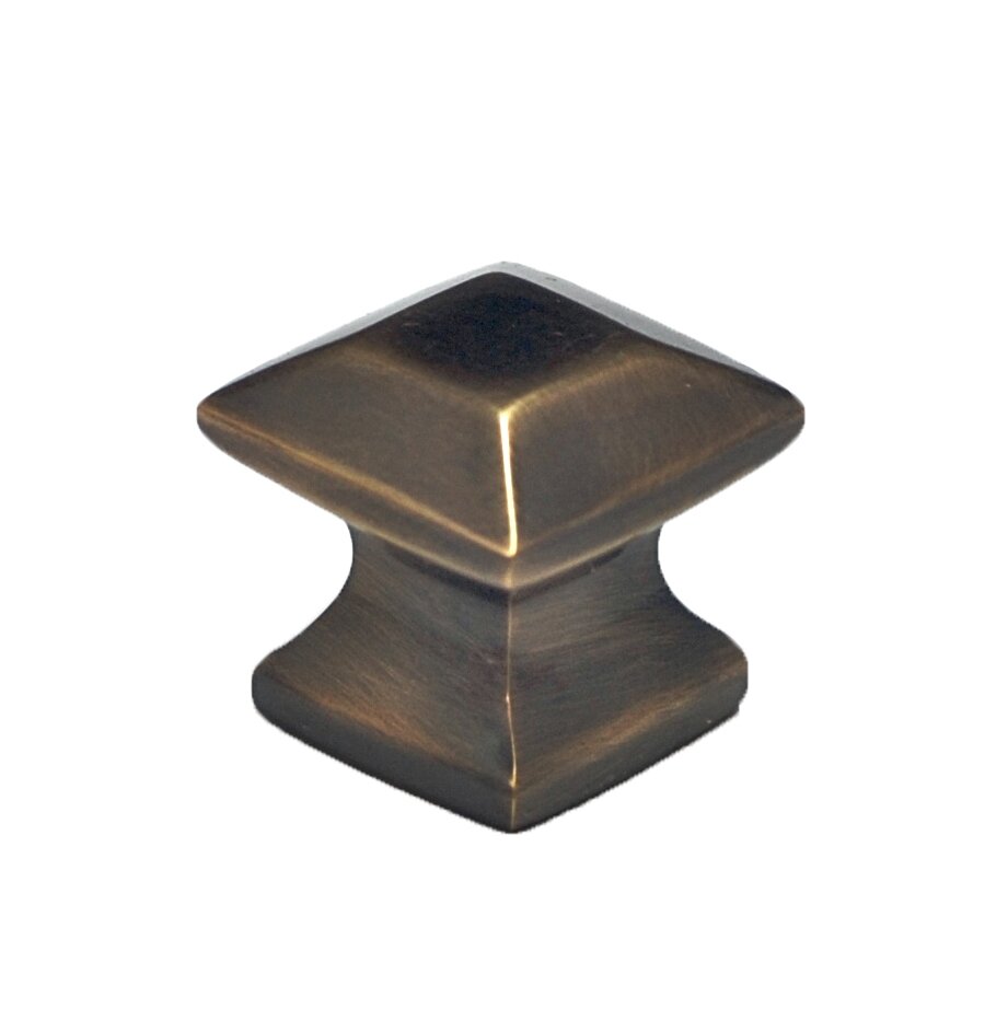 Cal Crystal 3/4" Mission Knob in Antique Brass
