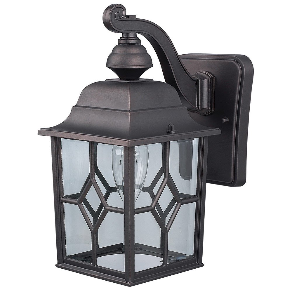 Canarm Lighting Exterior Wall Mounted Light in Oil Rubbed Bronze with Clear Glass