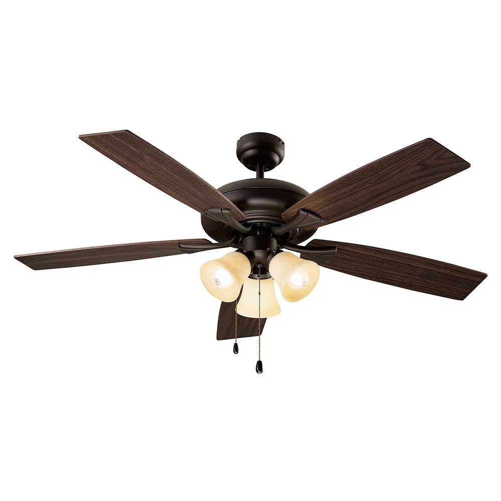 Canarm Lighting 52" Ceiling Fan in Oil Rubbed Bronze with White