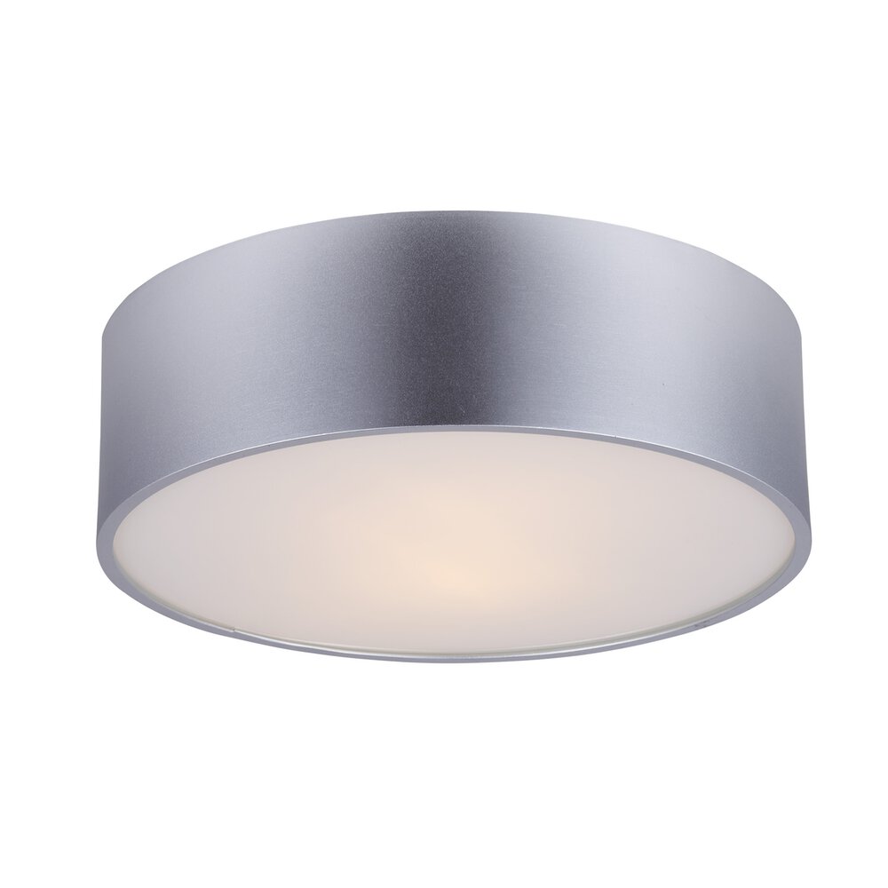 Canarm Lighting 13" Flush Mount Light in Aluminum with Frosted Glass