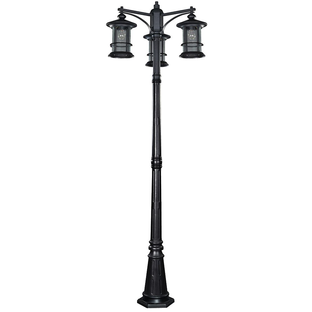 Canarm Lighting 28 1/2" Exterior Post Light in Black with Clear