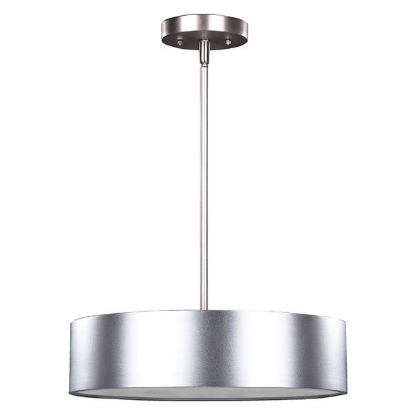 Canarm Lighting 15 3/4" Pendant in Aluminum with Frosted Glass