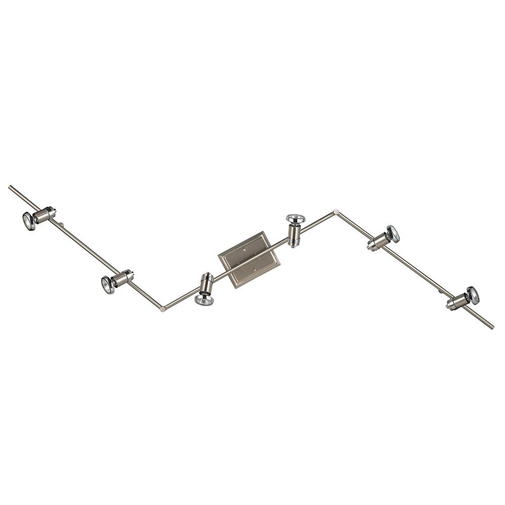 Canarm Lighting 6 Track Wall Light in Chrome with Chrome