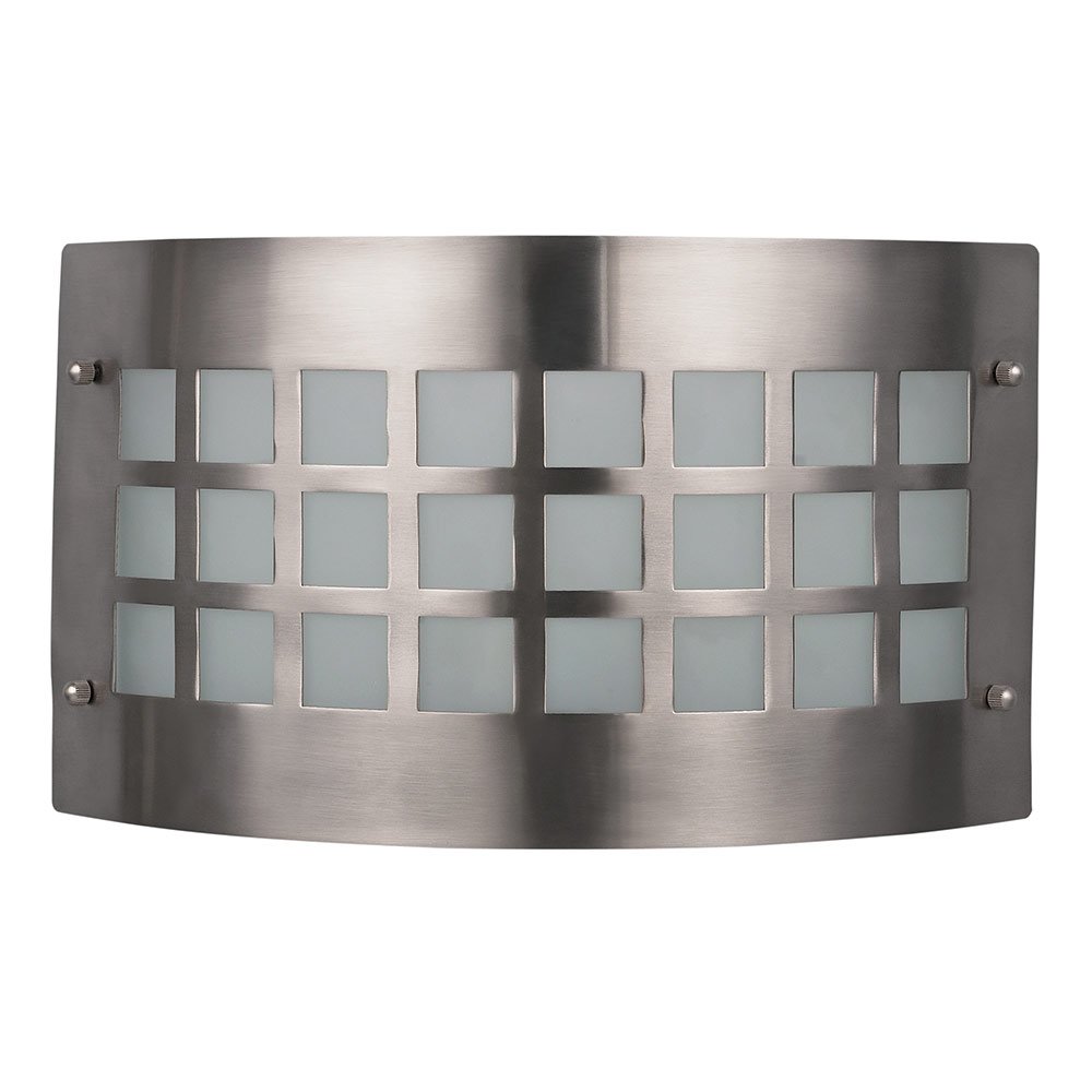 Canarm Lighting Single Flush Mount Light / Wall Sconce in Brushed Pewter with White Frosted Glass