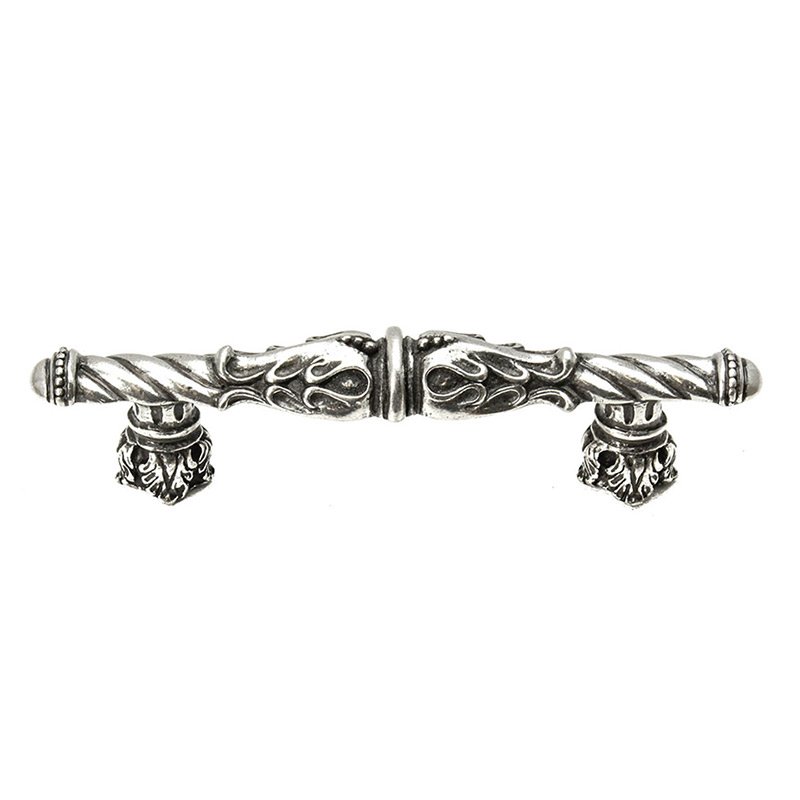 Carpe Diem 3" Center Romanesque Style Pull with Column Base in Chalice