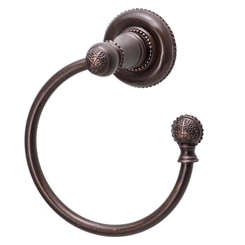 Carpe Diem Swing Smooth Towel Ring Right in Oil Rubbed Bronze
