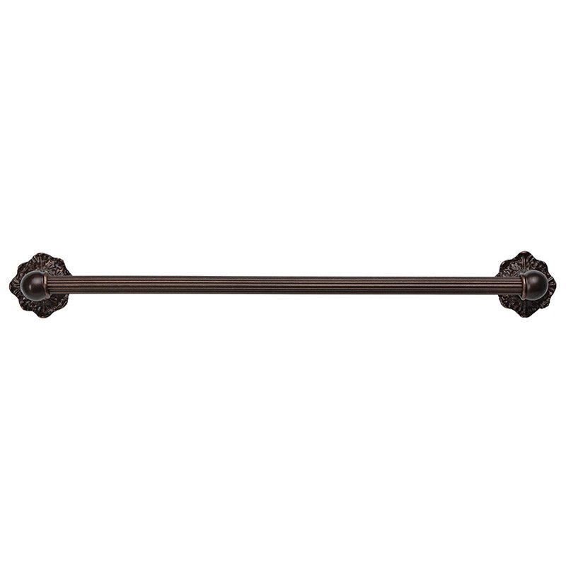 Carpe Diem 16" Centers Towel Bar with 5/8" Reeded Center Renaissance Style in Oil Rubbed Bronze